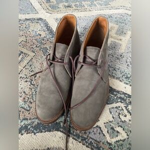 Frye Chukka Boots Men's Arden Gray Suede Lace Up Dress Shoes